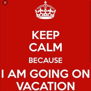 Going on vac next week